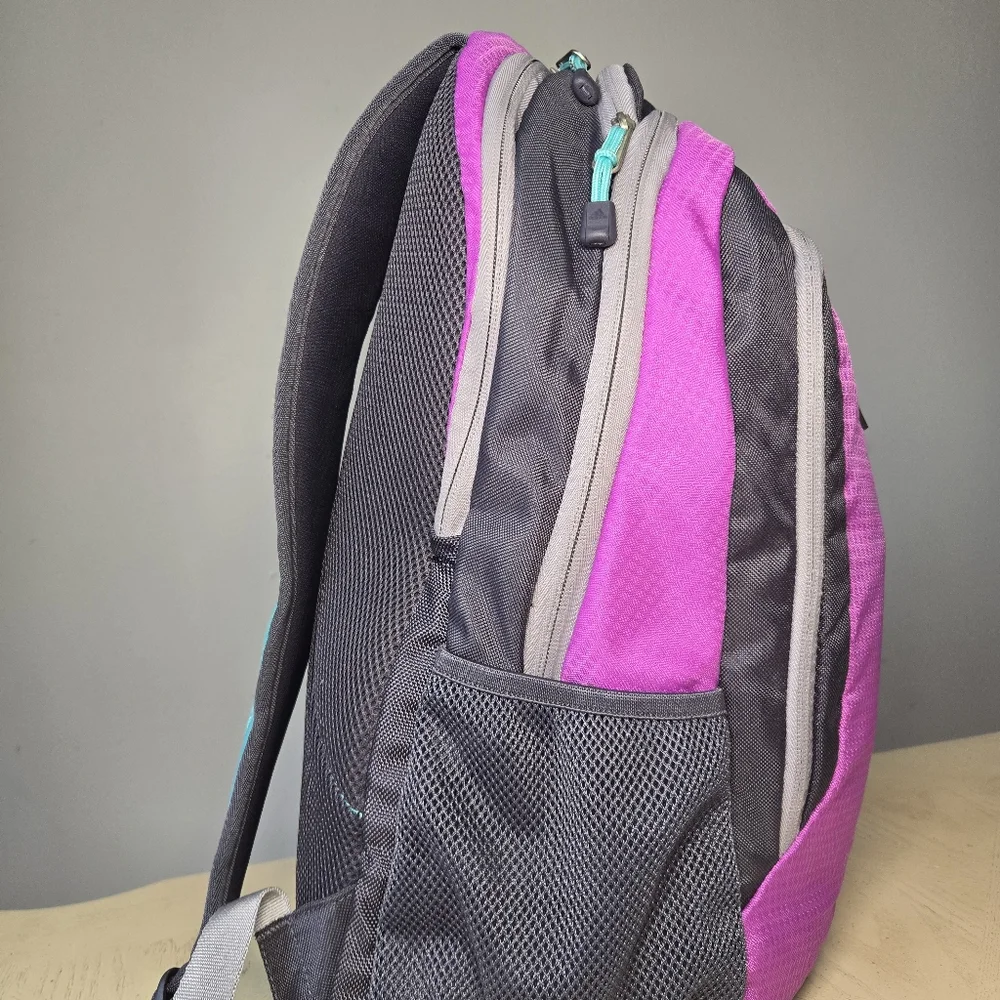 adidas UltraRIDE ClimaProof Backpack Purple Grey Daypack Hiking School Laptop - Picture 5 of 8
